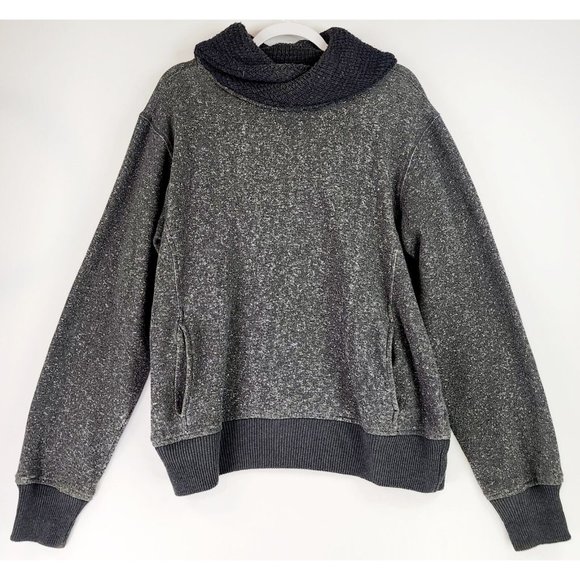 American Stitch Mens Sweater XXL Charcoal Gray Cowl Neck Casual Preppy Top - Picture 1 of 11